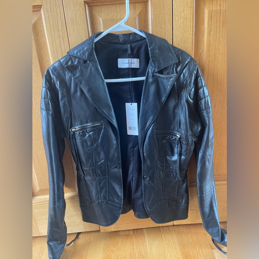 Brand new Helmet Lang Leather Jacket